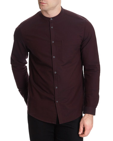 Centered Two-Tone Oxford Shirt